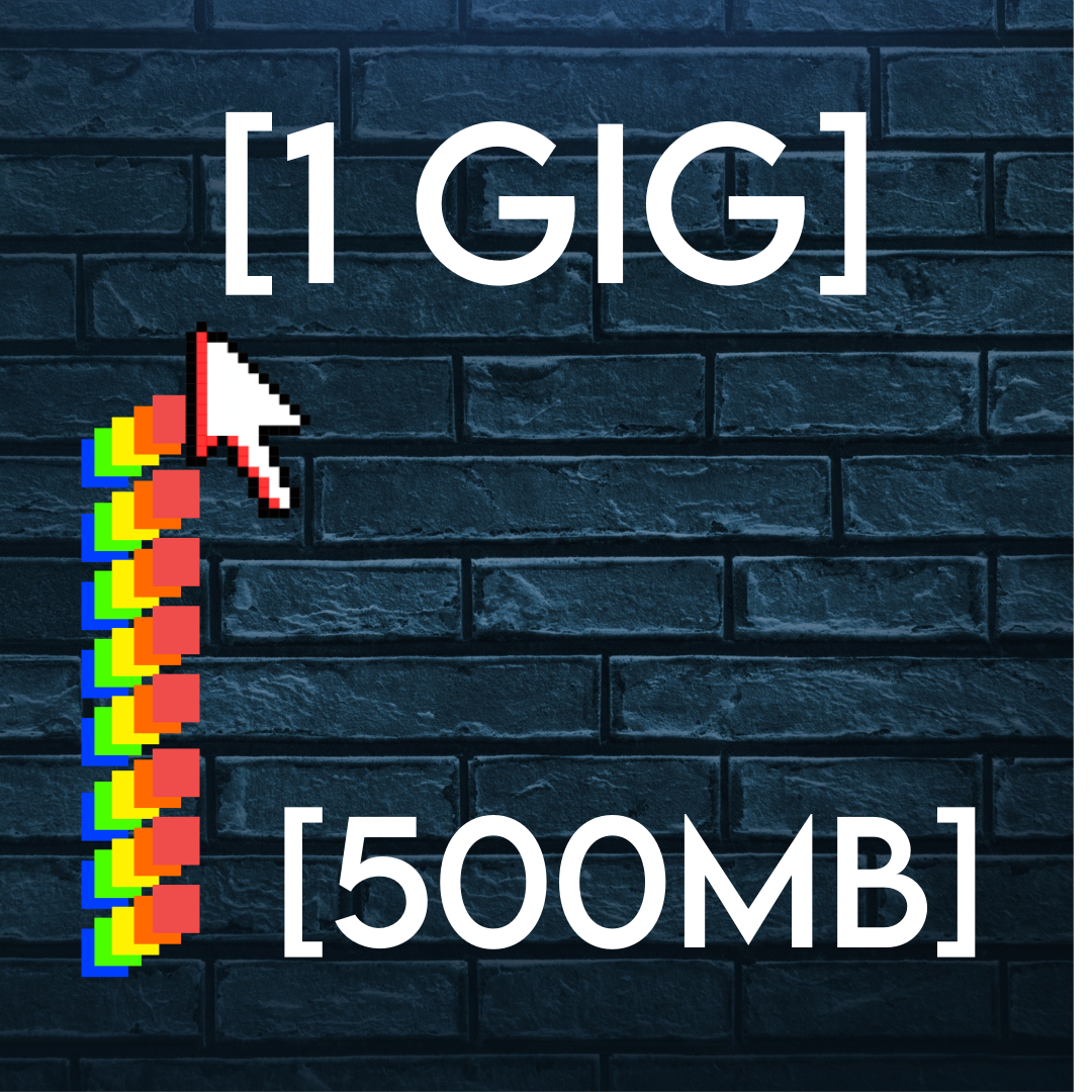 Email-Landing Page 500 MB to 1 Gig